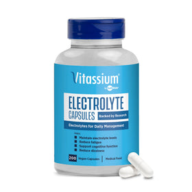 Flacon de capsules d'électrolytes Vitassium 200ct, vue de face