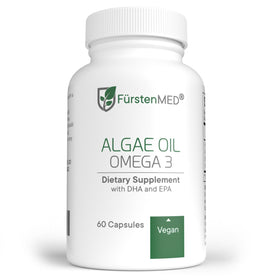 Flacon de capsules d'huile d'algue Omega 3 FürstenMED, 60 capsules