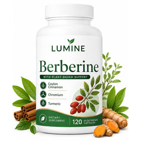 Flacon de capsules de berbérine Lumine Organics Grow Spark