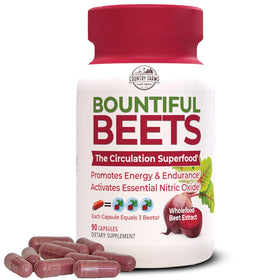 Flacon de capsules de betterave Bountiful Beets de Country Farms
