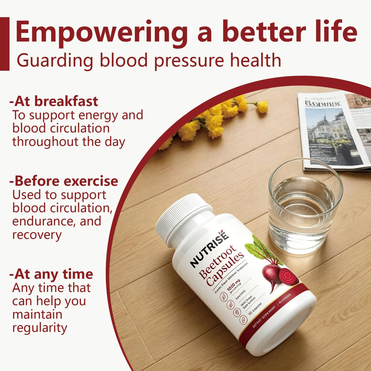 Flacon de capsules de betterave SIZRCSM ouvert montrant des capsules