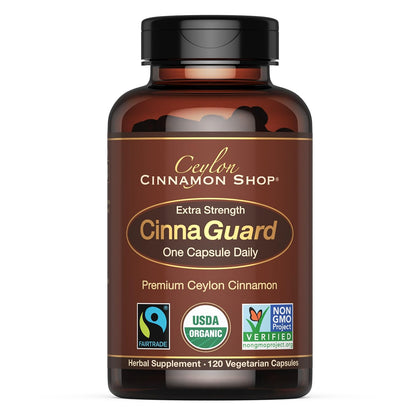 Flacon de capsules de cannelle de Ceylan extra fort 120 unités