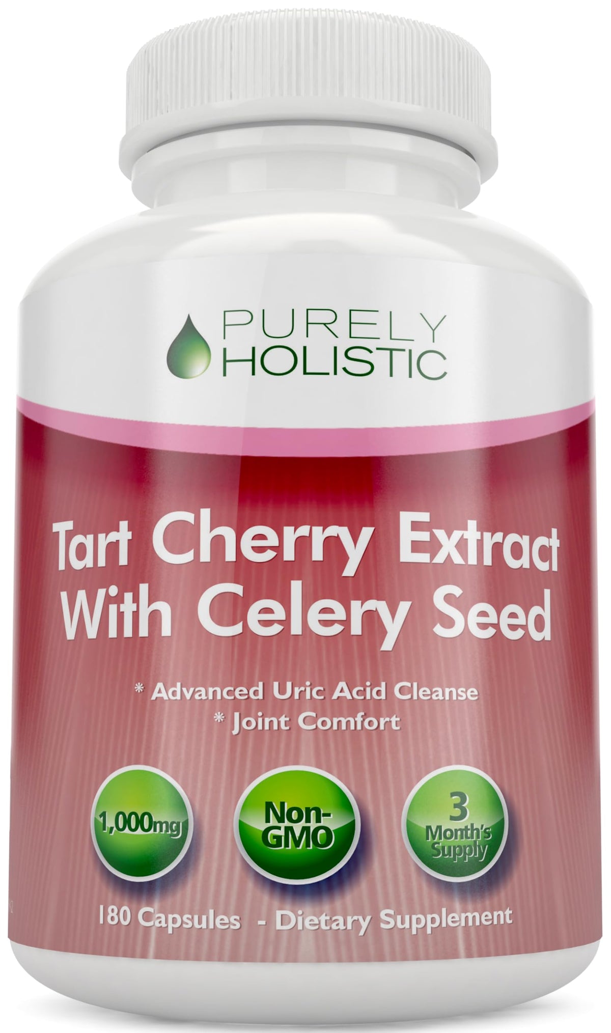 Flacon de capsules de cerise acide Purely Holistic 90 capsules