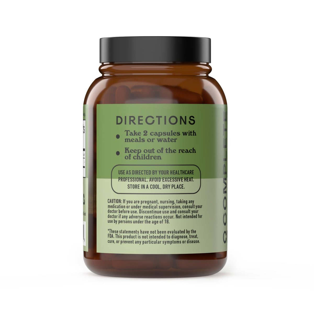 Flacon de capsules de chlorella bio 500mg avec étiquette