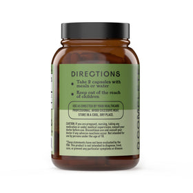 Flacon de capsules de chlorella bio 500mg avec étiquette