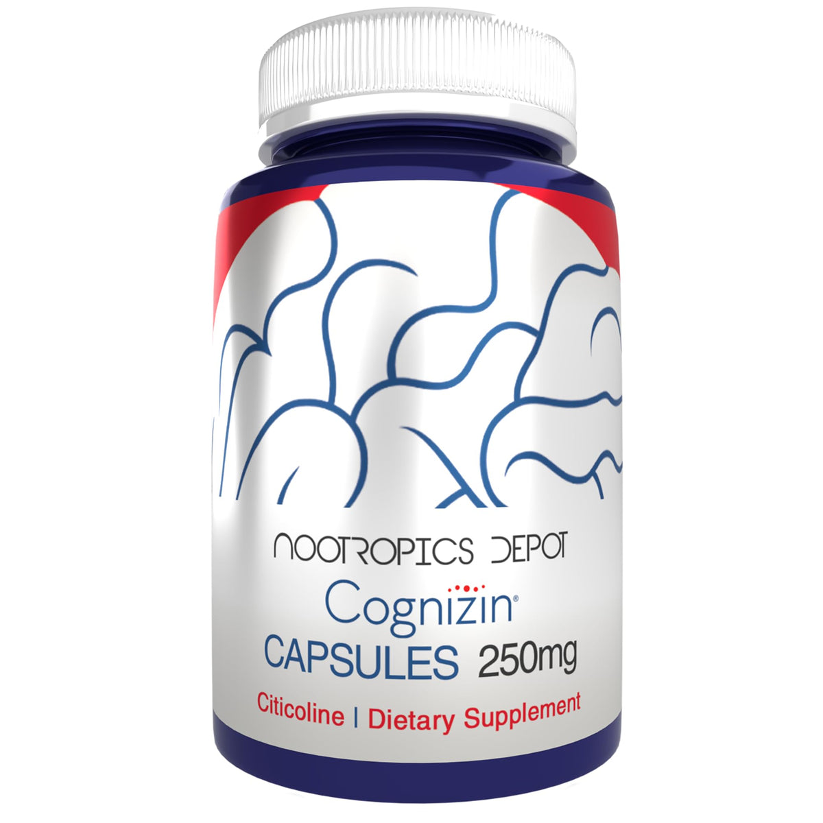 Flacon de capsules de Citicoline Nootropics Depot 60 unités