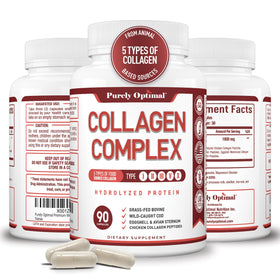 Flacon de capsules de collagène Purely Optimal avec 90 capsules