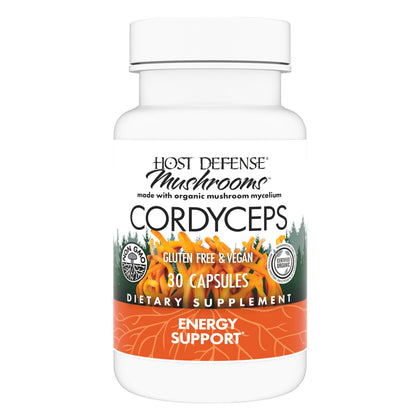 Flacon de capsules de Cordyceps Host Defense, 30 capsules