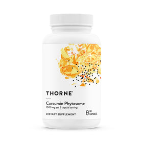 Flacon de capsules de curcuma THORNE 1 000 mg, 60 capsules