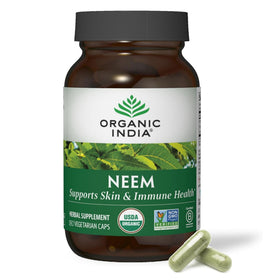Flacon de Capsules de Feuille de Neem ORGANIC INDIA, 180 capsules