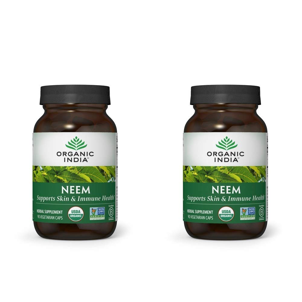 Flacon de capsules de feuille de neem ORGANIC INDIA, 90 capsules