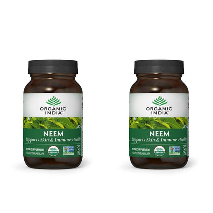 Flacon de capsules de feuille de neem ORGANIC INDIA, 90 capsules
