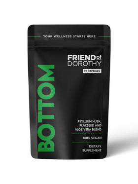 Flacon de capsules de fibre FRIEND OF DOROTHY 90 Ct avec étiquette