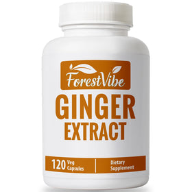 Flacon de capsules de gingembre ForestVibe 1000mg, 120 capsules végétales