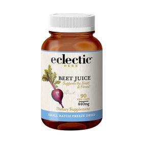 Flacon de capsules de jus de betterave bio ECLECTIC INSTITUTE vue de face