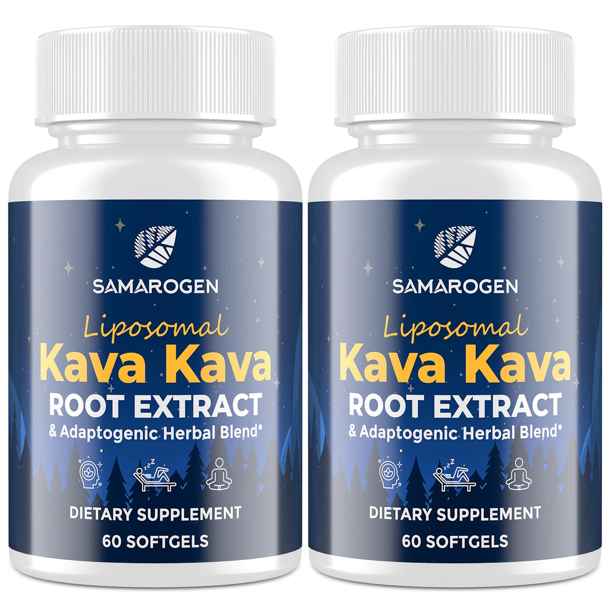 Flacon de capsules de Kava Kava Samarogen 120 gélules