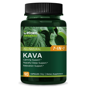 Flacon de capsules de Kava Kava vue de face