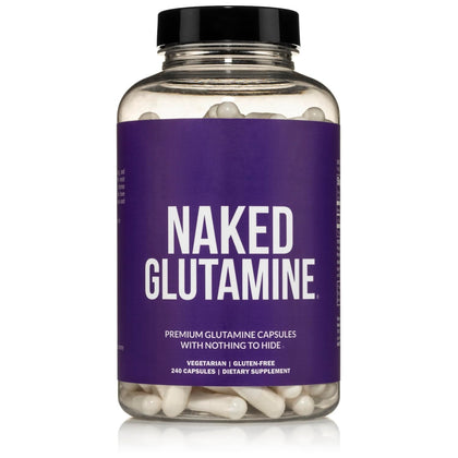 Flacon de capsules de L-Glutamine NAKED 1000mg, 240 comprimés