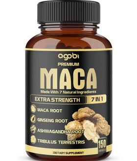 Flacon de capsules de Maca 7 en 1 agobi vue de face