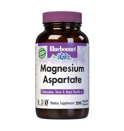 Flacon de capsules de magnésium BlueBonnet 400 mg vue de face