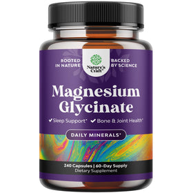 Flacon de capsules de magnésium glycinate 400mg Natures Craft