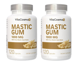 Flacon de capsules de Mastic VitaCosmoX, 1000 mg, 120 végétales