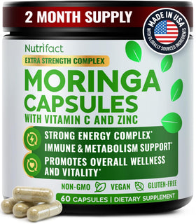 Flacon de capsules de moringa NutriFact avec 60 capsules