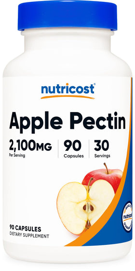 Flacon de capsules de pectine de pomme Nutricost 90 capsules
