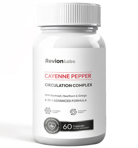 Flacon de Capsules de Poivre de Cayenne Revion LABS, 60 gélules