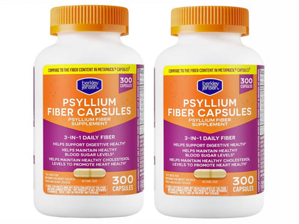 Flacon de capsules de psyllium berkley jensen face avant