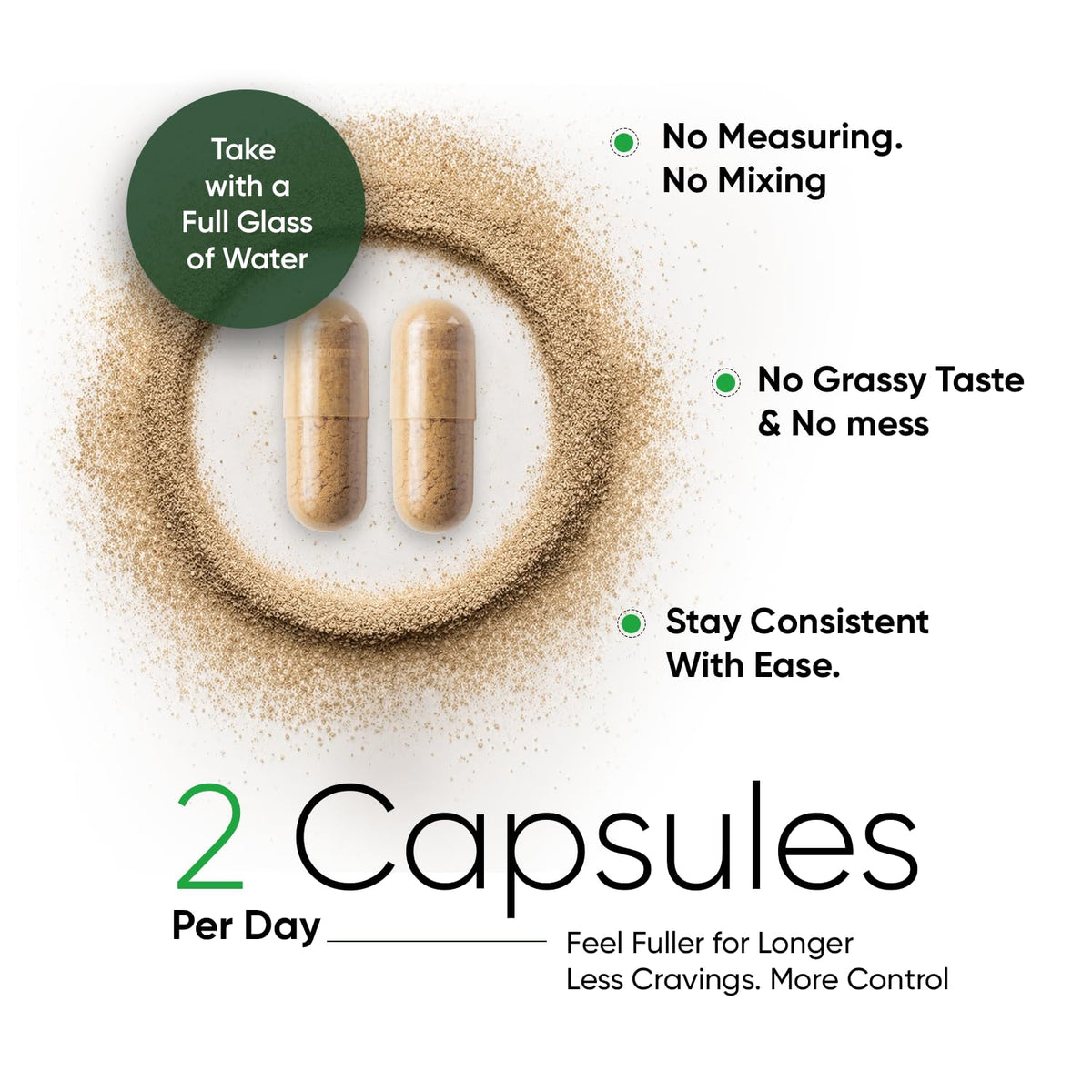 Flacon de capsules de psyllium WeightWorld avec une cuillère doseuse