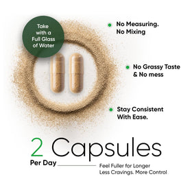 Flacon de capsules de psyllium WeightWorld avec une cuillère doseuse