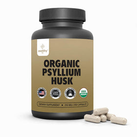 Flacon de capsules de psyllium Z Zealthy Life 750 mg, 250 capsules