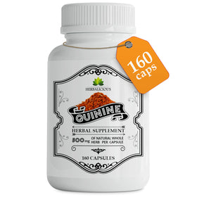 Flacon de capsules de quinquina HERBALICIOUS 500mg, 160 comprimés