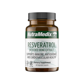 Flacon de capsules de resvératrol NutraMedix 200mg, 60 capsules