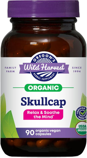Flacon de capsules de Scutellaire bio Oregon's Wild Harvest, 90 unités