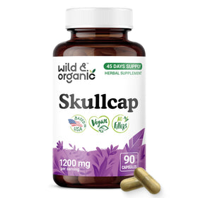 Flacon de capsules de scutellaire Wild & Organic, 90 comprimés