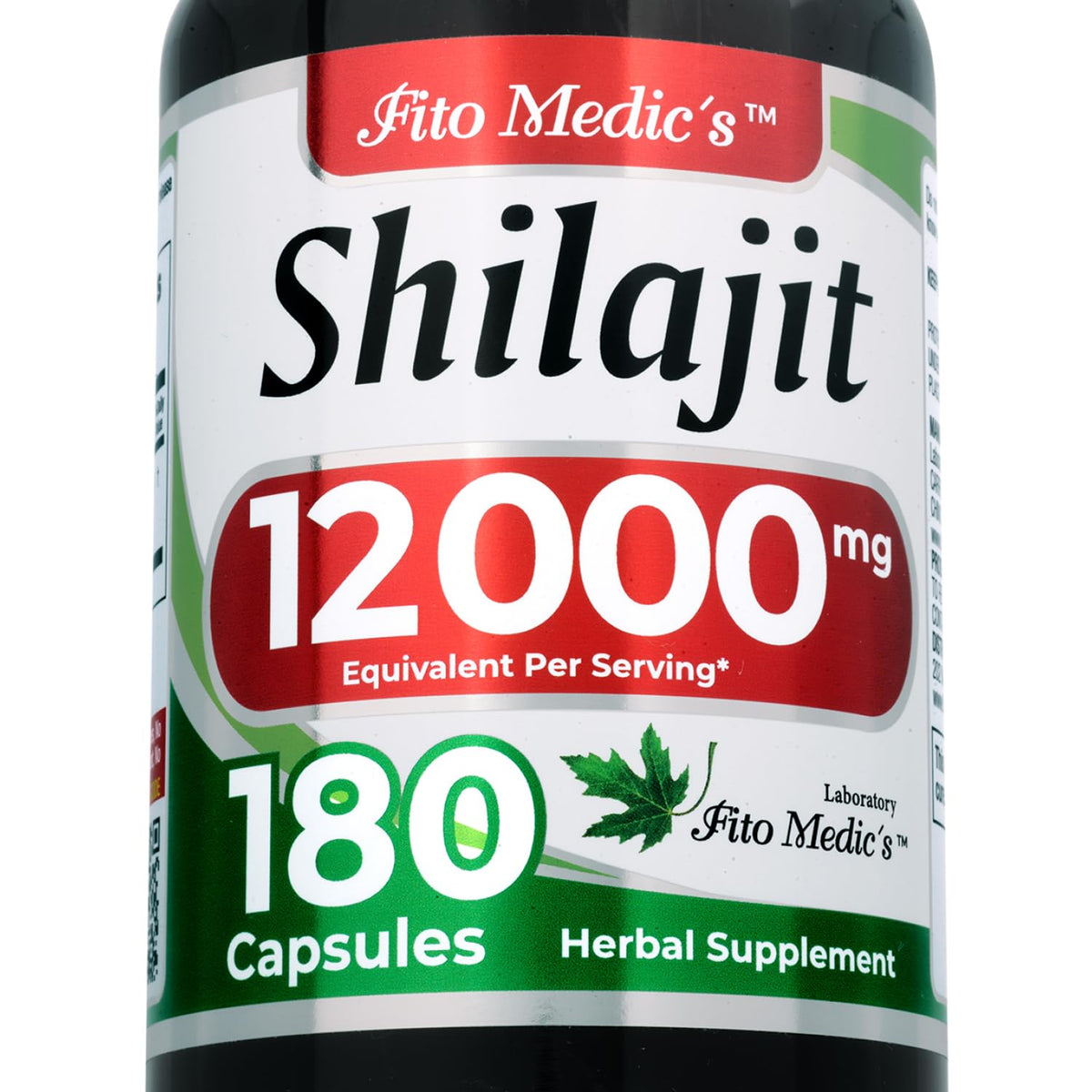 Flacon de capsules de shilajit FITO MEDIC'S vue de face