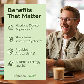Flacon de capsules de Spiruline et Chlorelle Vimerson Health