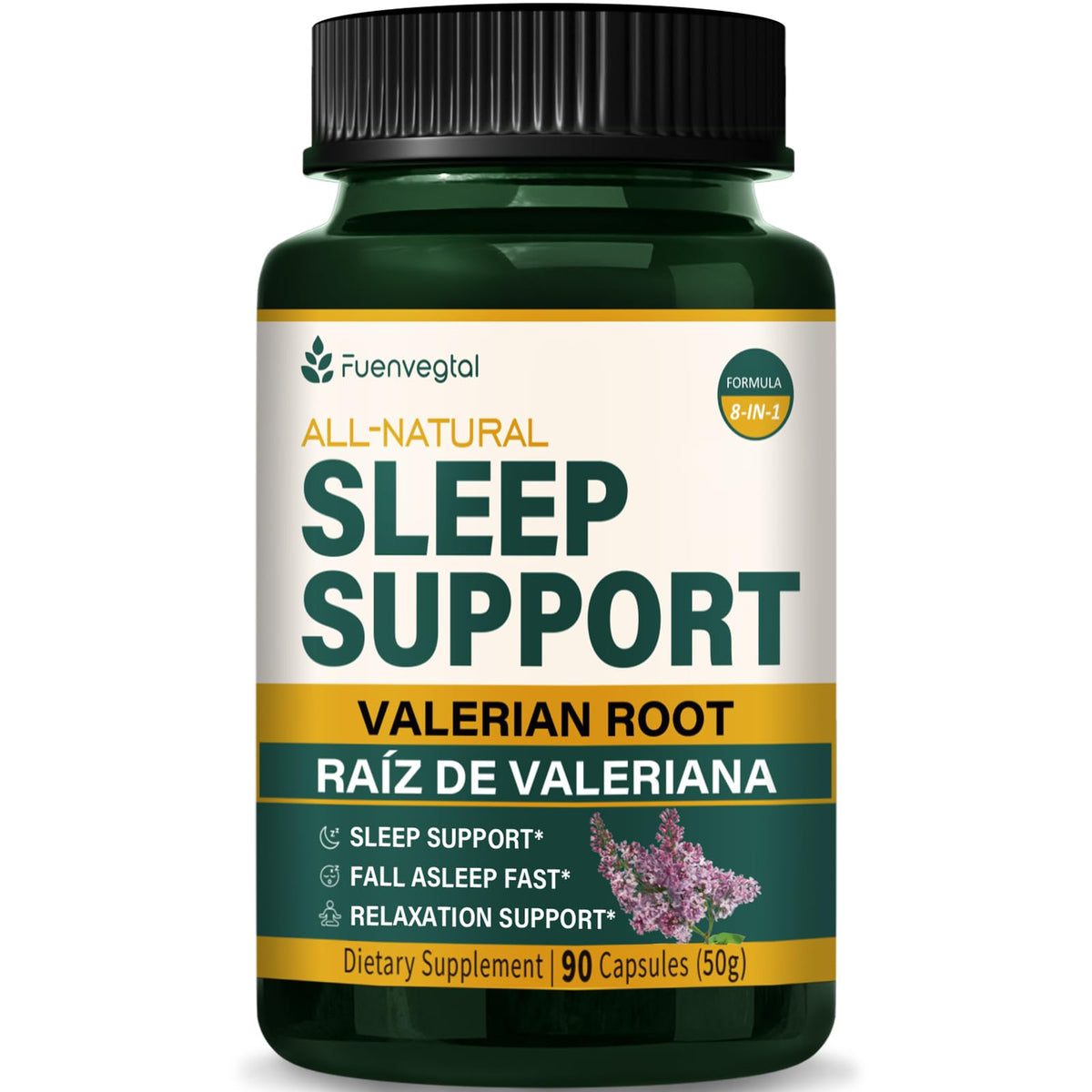 Flacon de capsules de valériane Fuenvegtal 90 capsules