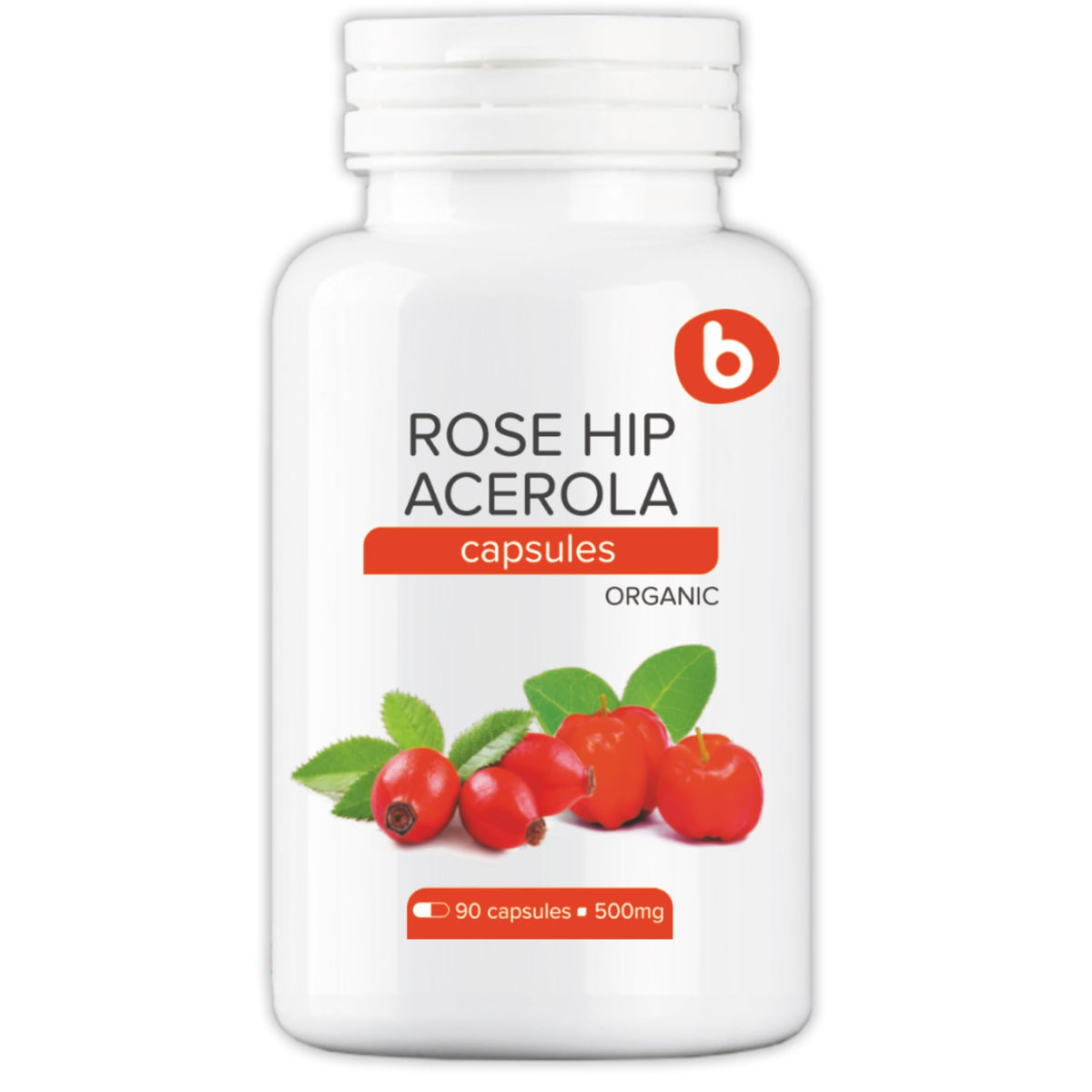Flacon de capsules de vitamine C naturelle b, 90 capsules