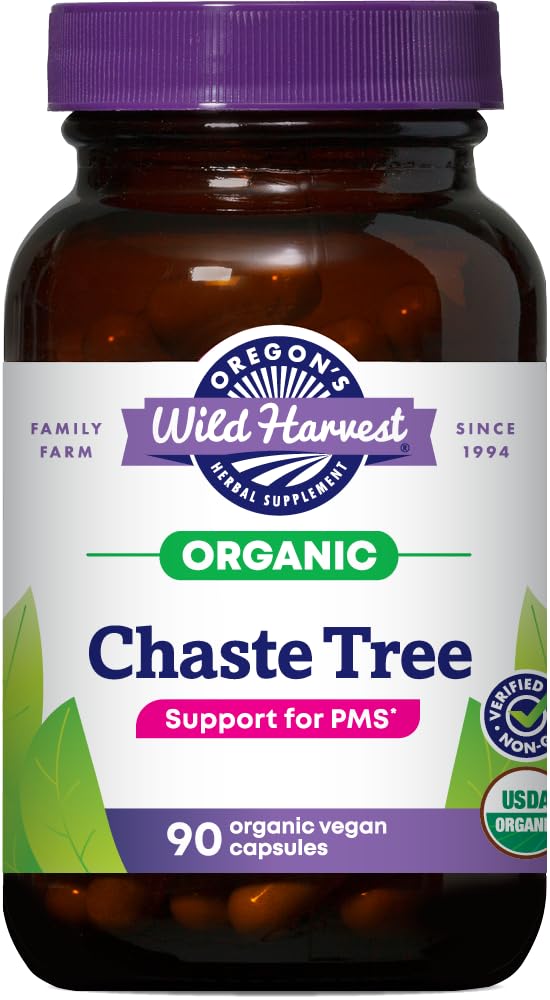 Flacon de capsules de Vitex bio Oregon's Wild Harvest, 90 unités