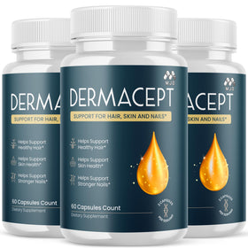 Flacon de capsules Dermacept MJO 180 capsules vue de face