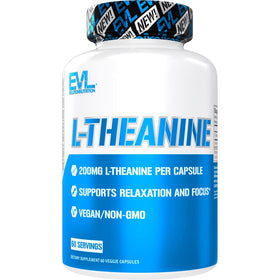 Flacon de capsules Evlution L-Theanine 200mg, 60 unités