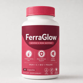 Flacon de capsules FerraGlow NOVORIC, 60 comprimés, vue de face