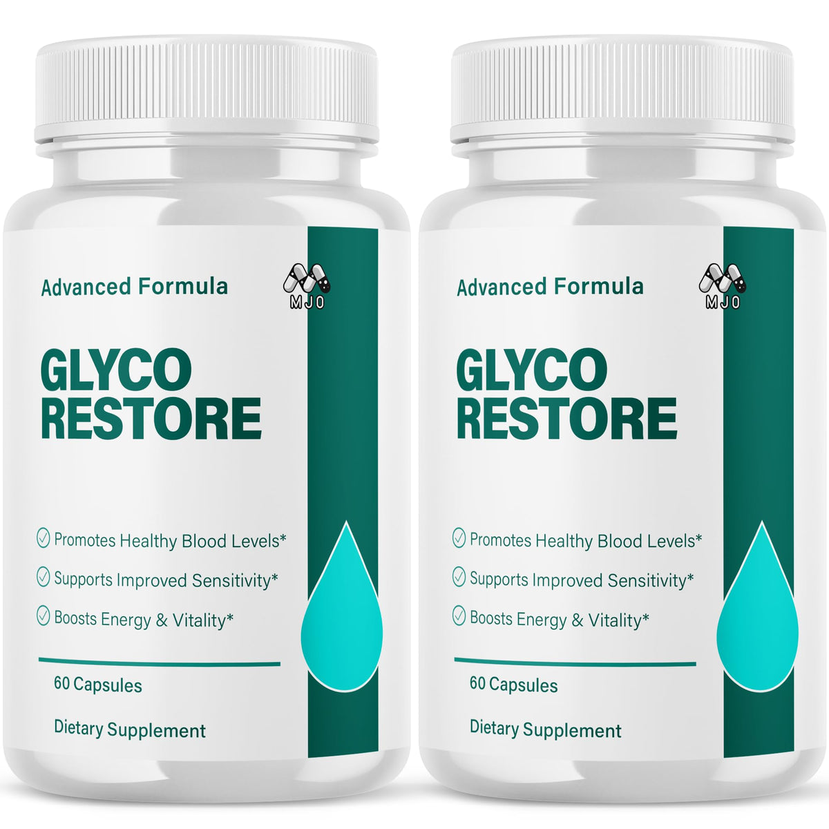 Flacon de capsules Glyco Restore MJO vue de face