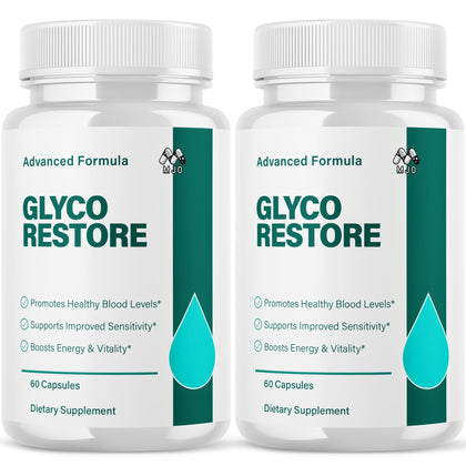 Flacon de capsules Glyco Restore MJO vue de face