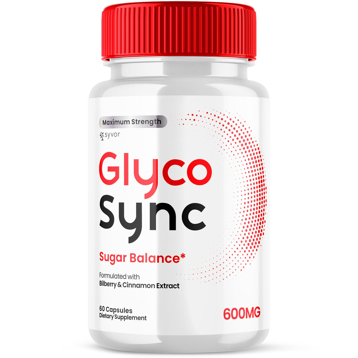 Flacon de capsules Glyco Sync de Syvor, 60 capsules