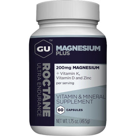 Flacon de capsules GU Energy Roctane Magnésium Plus 60 comprimés