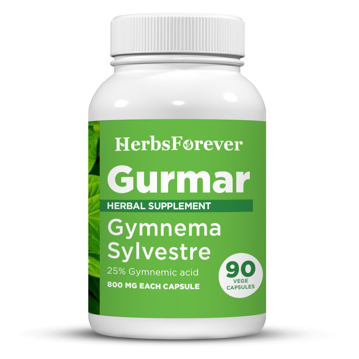 Flacon de capsules Gurmar d'Herbsforever vue de face